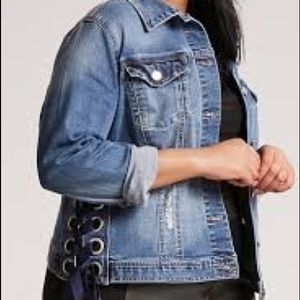 distressed denim jacket